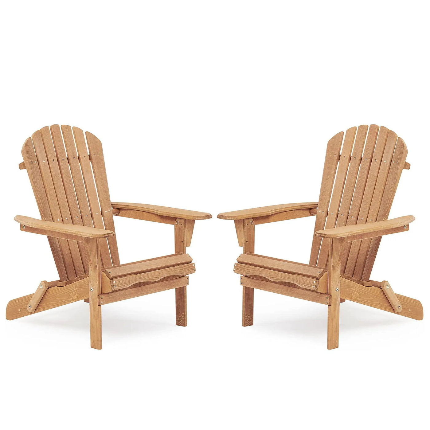 Lounge Patio Chair For Garden Outdoor Wooden Folding Adirondack Chair (Set of 2) Solid Cedar Wood Lounge Patio Chair For Garden by Unique Piece Furniture