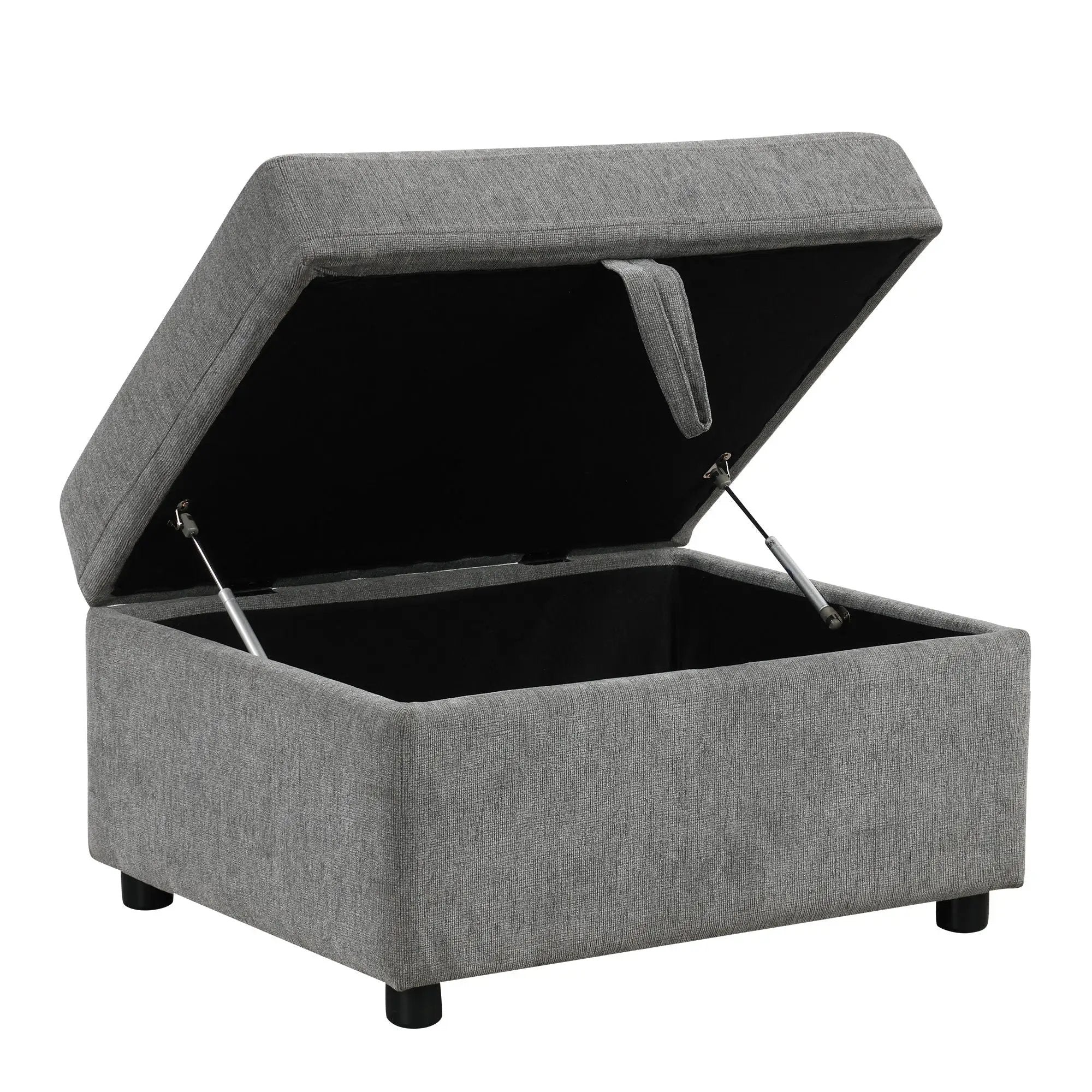 Sectional Sofa Convertible Pull-Out Sofa Bed With A Movable Storage Ottoman For Living Room by HouseOfZazla