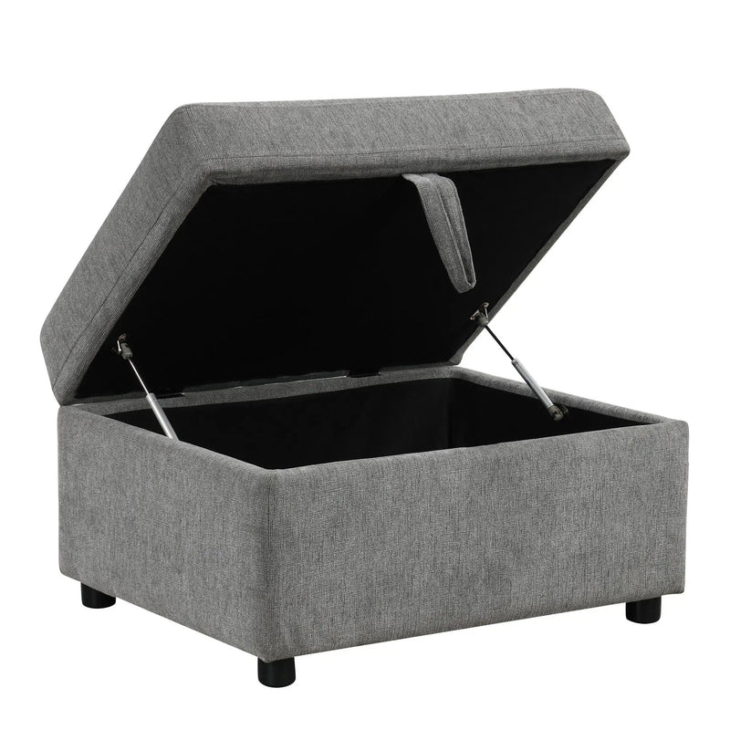 Sectional Sofa Convertible Pull-Out Sofa Bed With A Movable Storage Ottoman For Living Room by HouseOfZazla