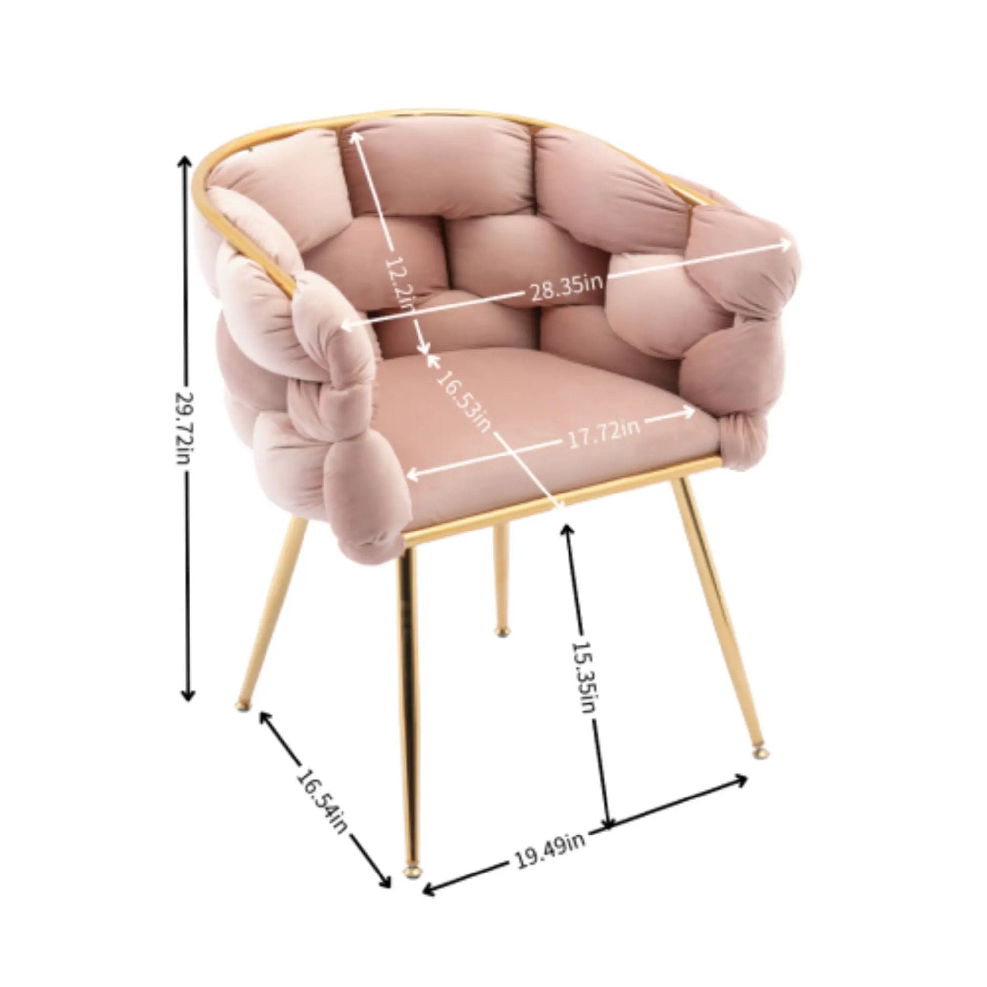 Luxury Modern Simple Leisure Single Sofa Chair Bedroom Lazy Person Household Dresser Stool Manicure Table Back Chair by HouseOfZazla