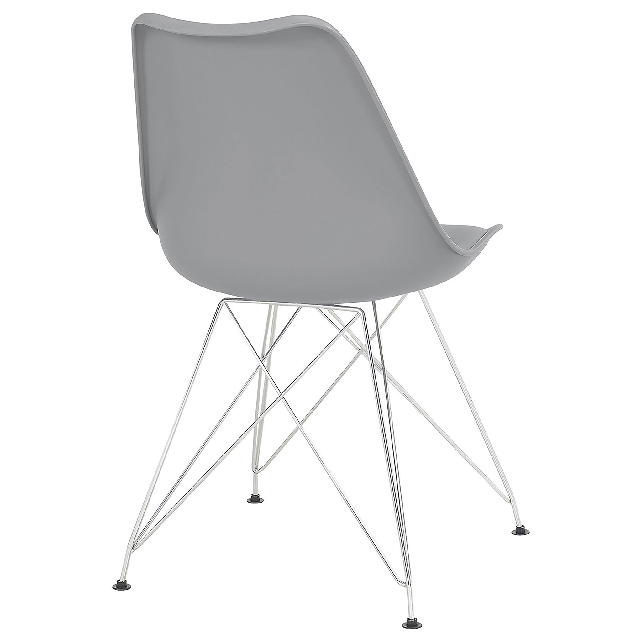 Padded Side Chair And Soft Upholstered Seat (Set of 2) - Gray by HouseOfZazla