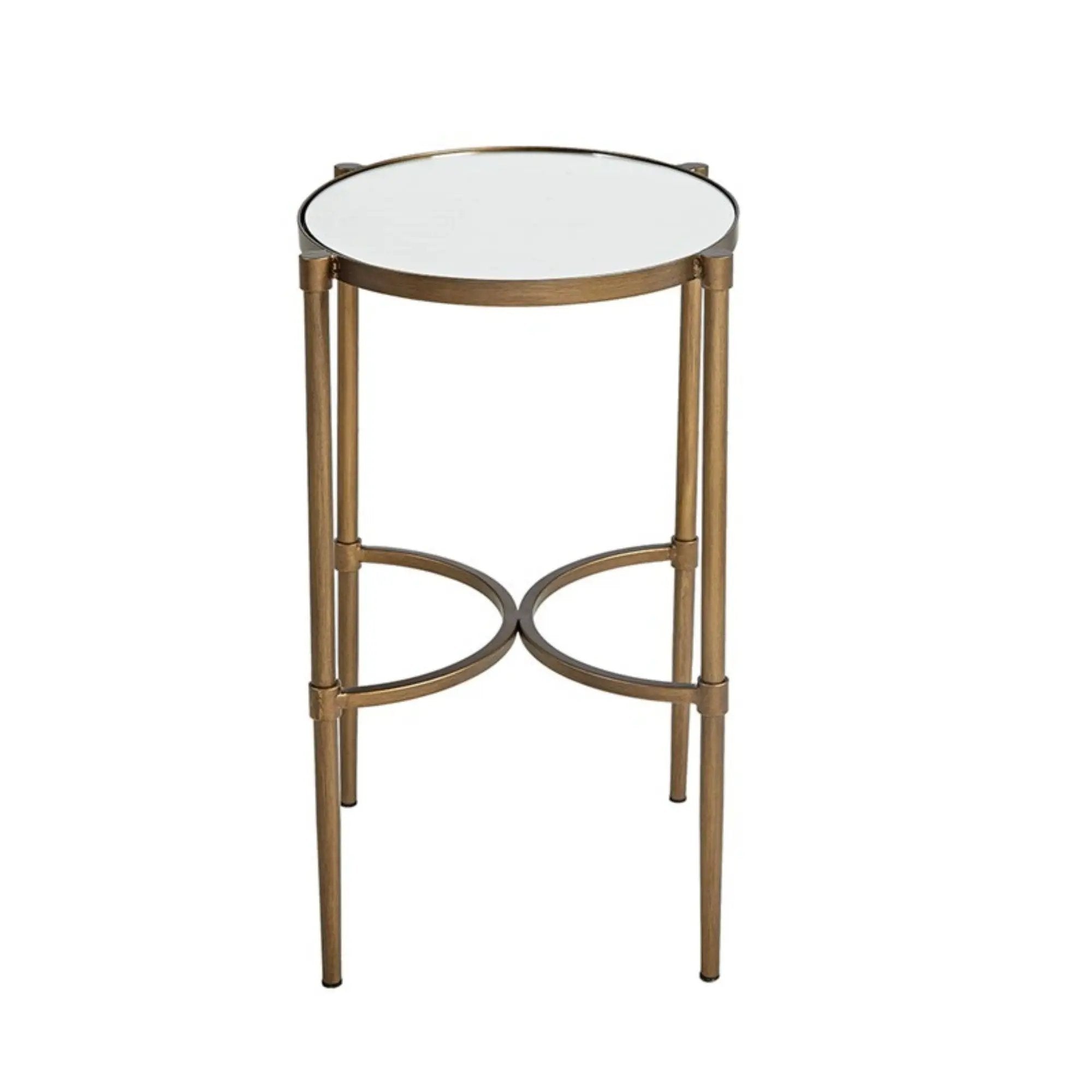 Bedford - Oval Mirror Accent Table - Antique Bronze by Unique Piece Furniture