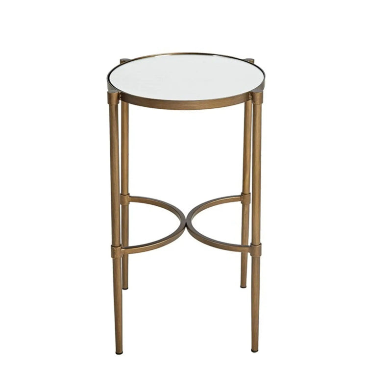 Bedford - Oval Mirror Accent Table - Antique Bronze by Unique Piece Furniture