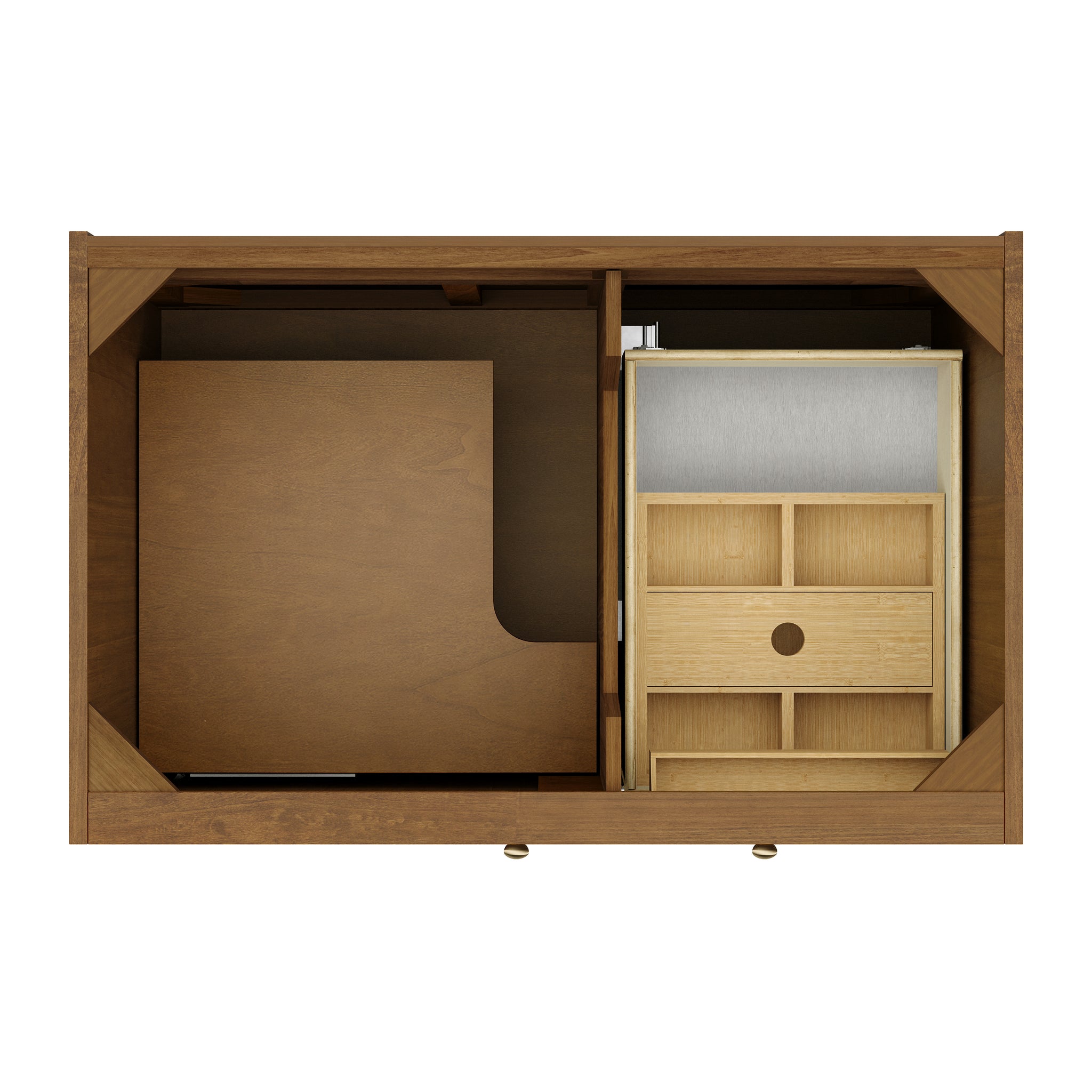 James Martin Laurent 36" Dual Mount Single Bathroom Vanity, Honey Oak, view 16