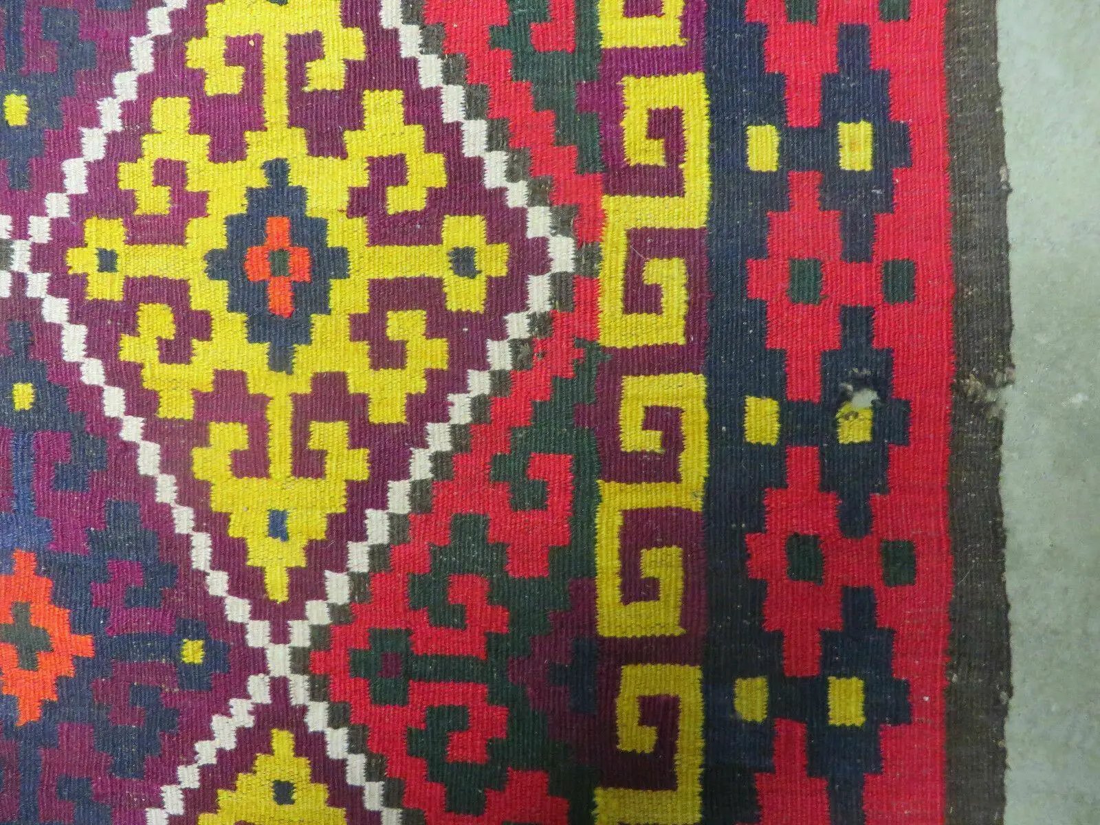 6' X 13' Antique Turkish Kilim Handmade Flat Weave Wool Rug Veg Dye by Jewel Rugs
