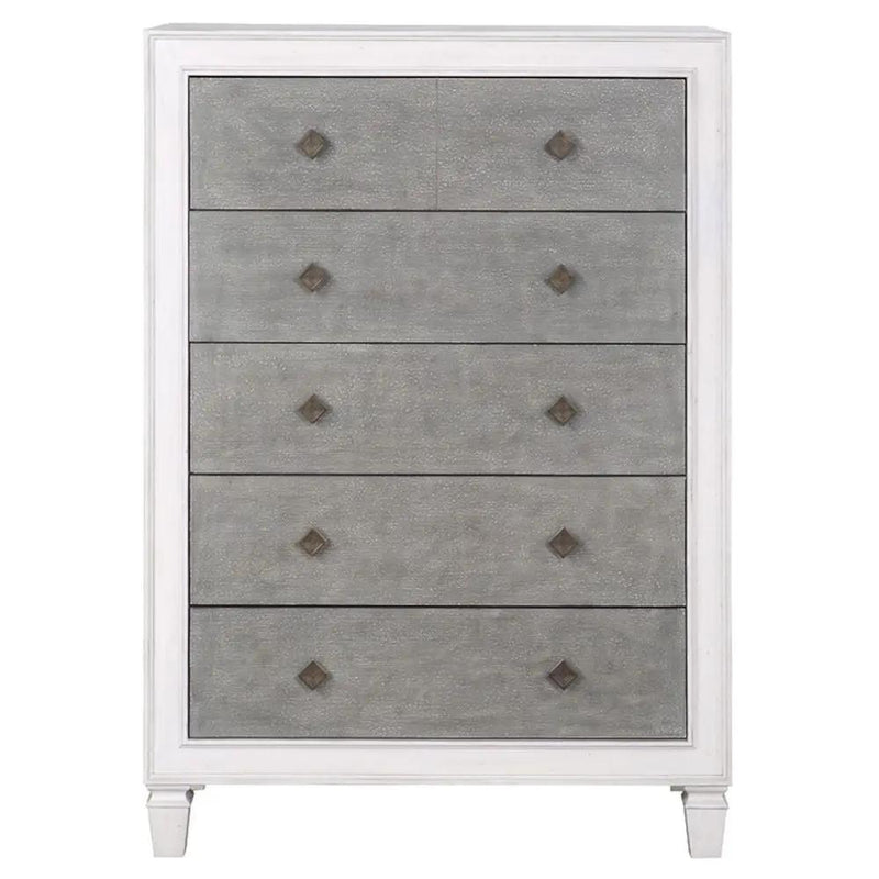 Katia - Chest - Rustic Gray & Weathered White by Unique Piece Furniture