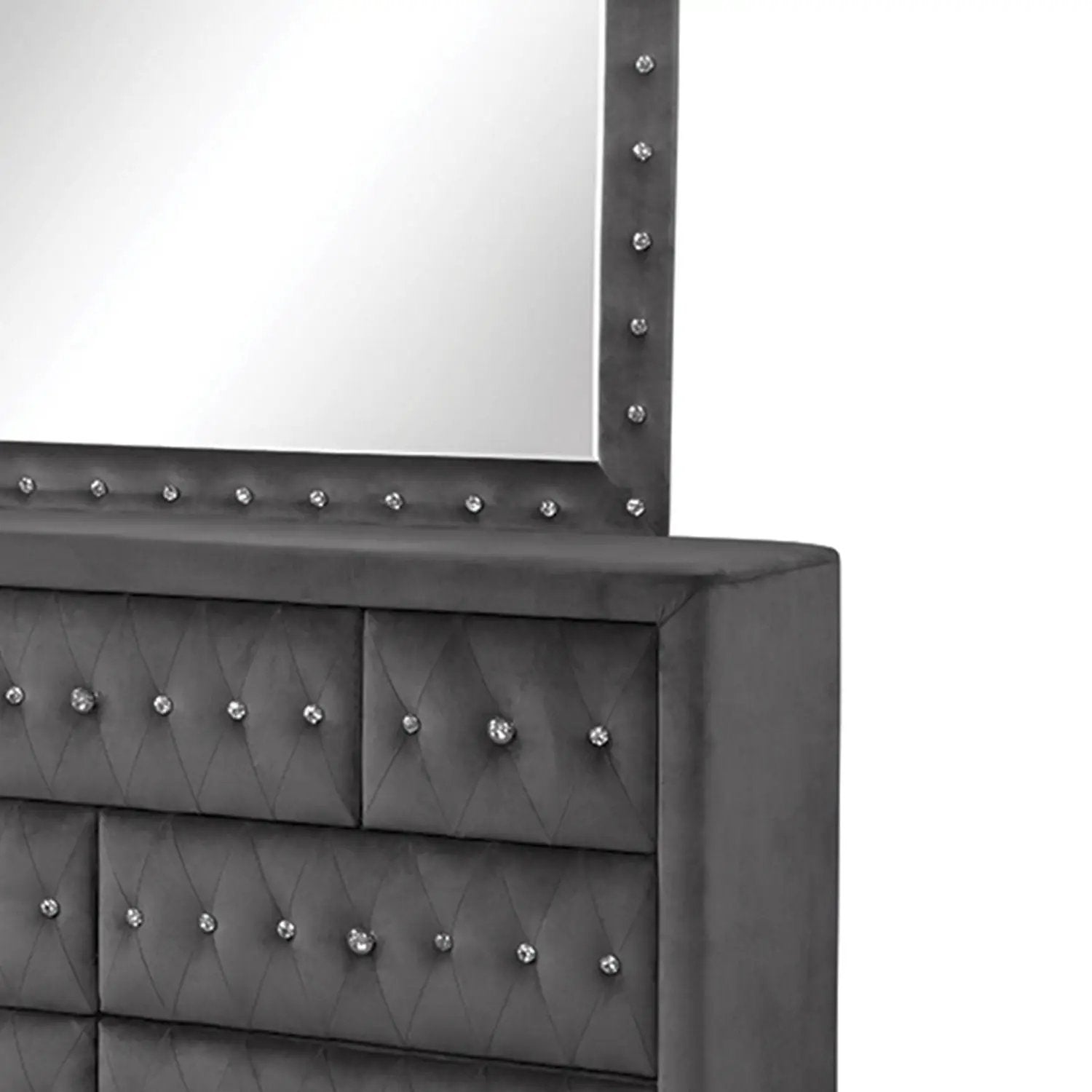 Sophia - 7 Drawer Dresser - Gray by HouseOfZazla