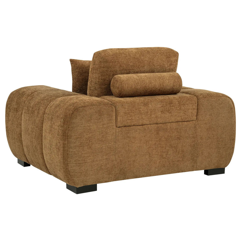 Octavia Upholstered Track Arm Accent Chair Amber by Unique Piece Furniture