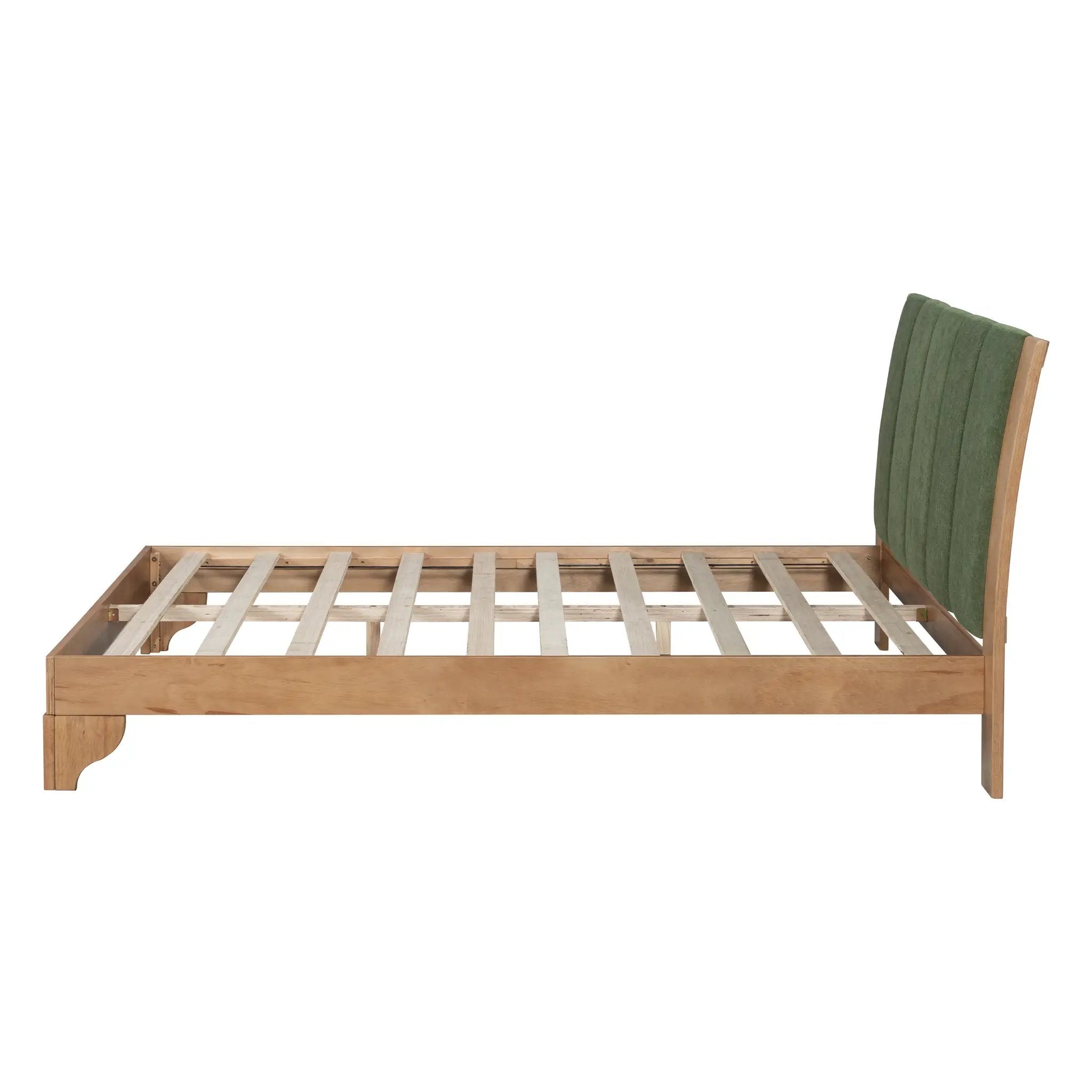 Premium Pine Wood Queen Bed Frame with Headboard by HouseOfZazla