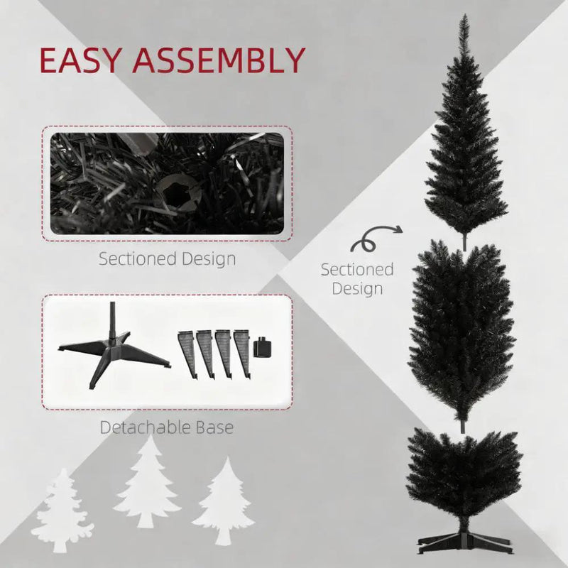 Classic Pencil Christmas Tree with Easy Setup by HouseOfZazla