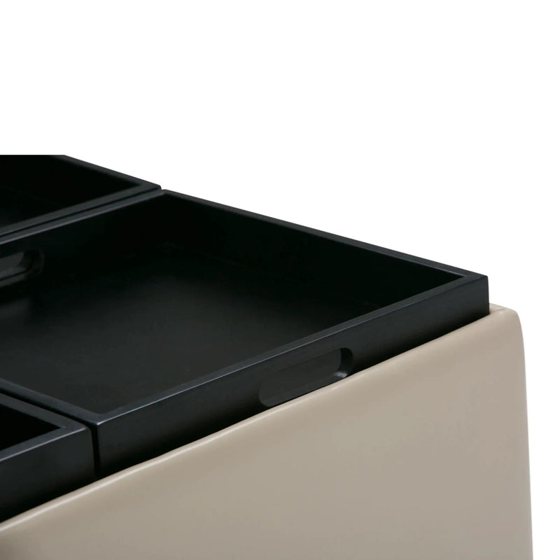 Avalon - Square Coffee Table, Storage Ottoman by HouseOfZazla
