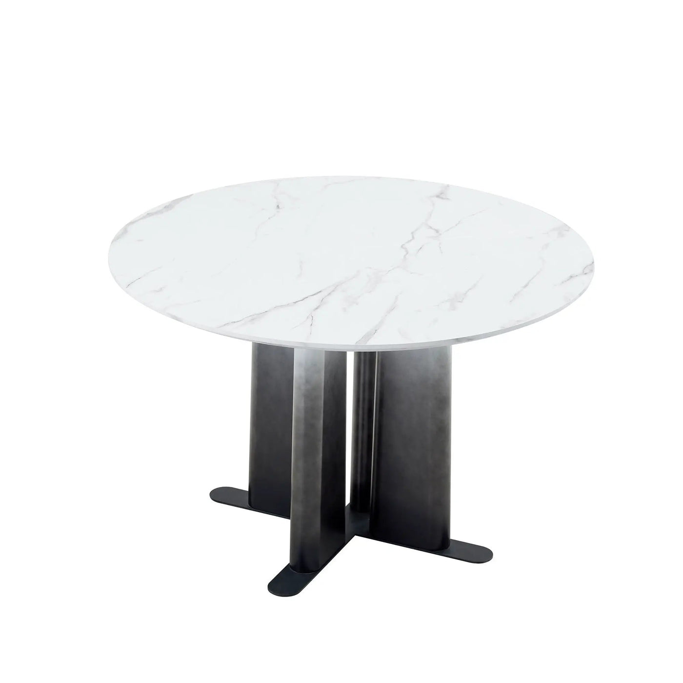 Round Dining Table With Cross Base, Modern Home Furniture by Unique Piece Furniture