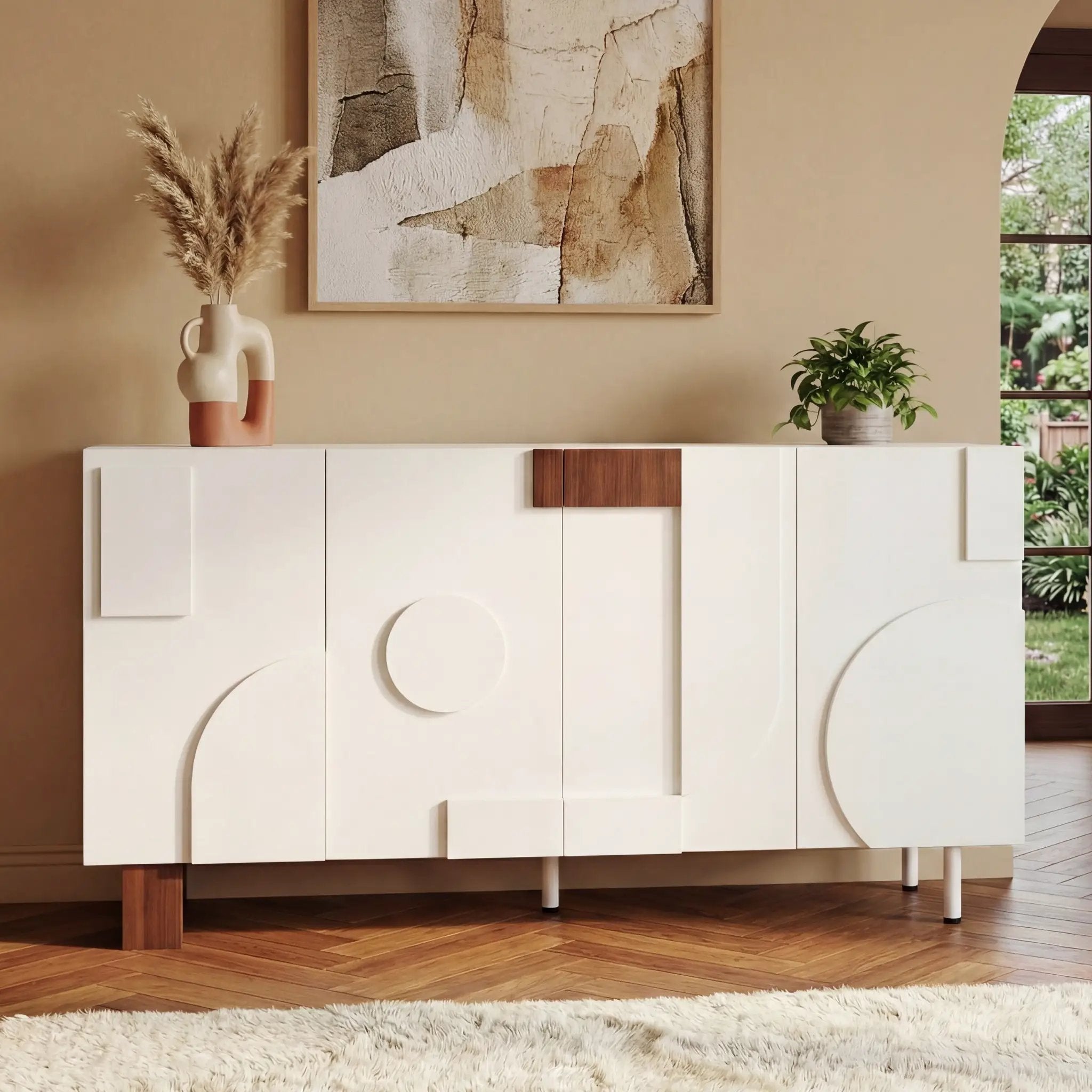 Modern White Sideboard by HouseOfZazla