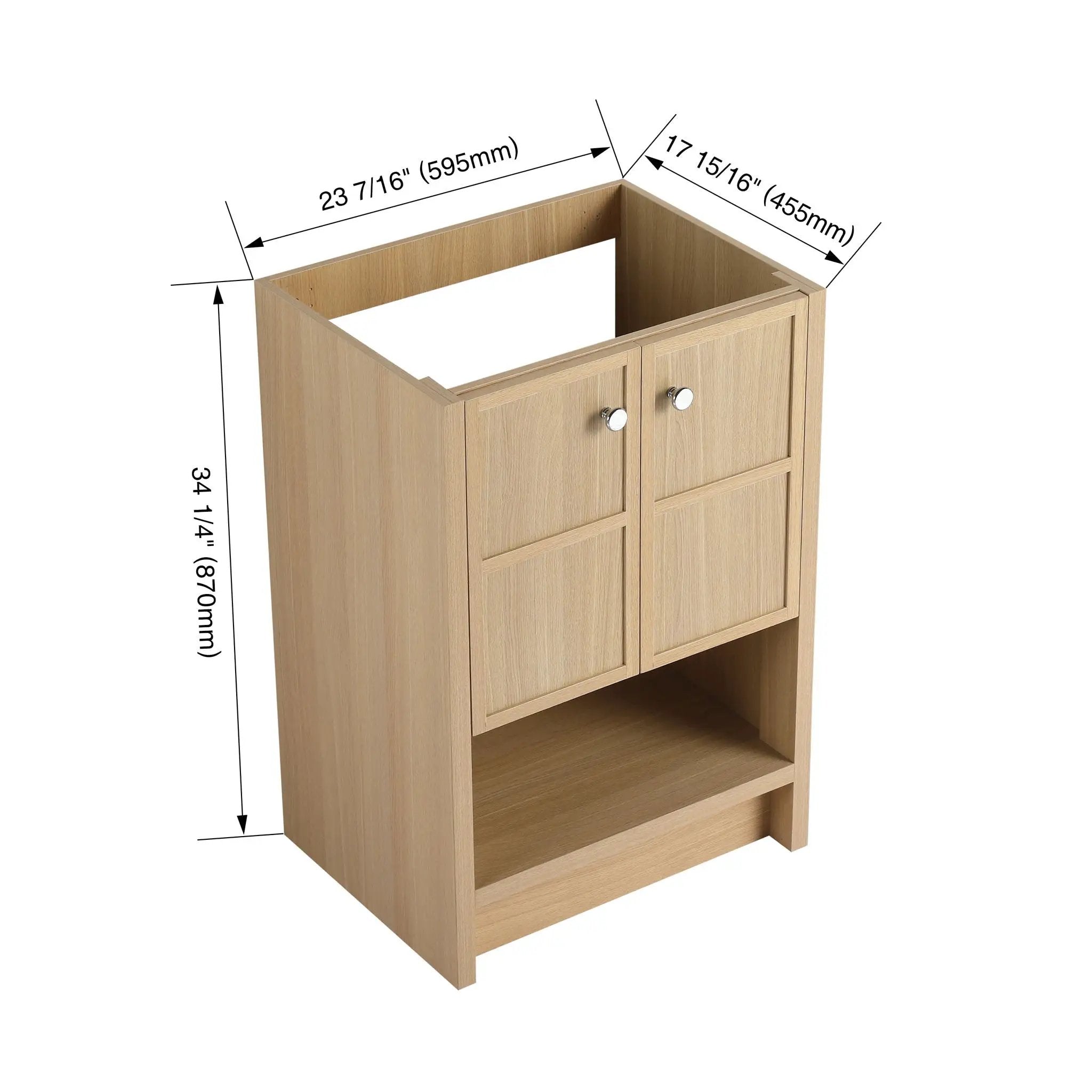 Modern Freestanding Bathroom Vanity With 2 Soft Closing Doors by Unique Piece Furniture