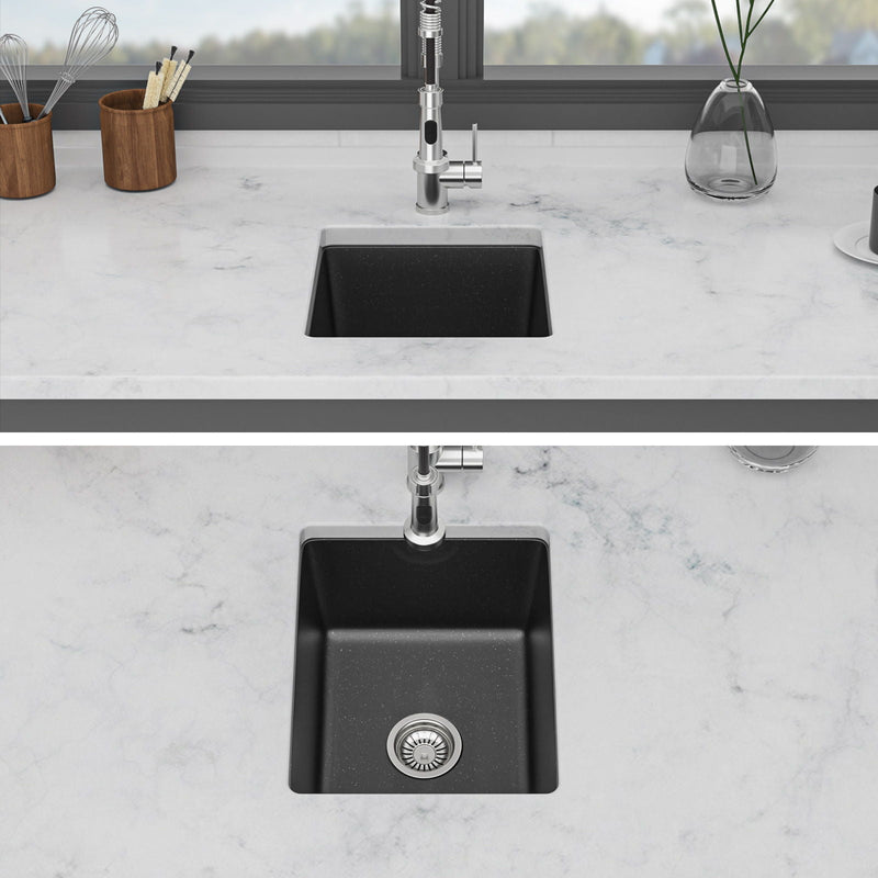 Quartz Composite Undermount Single Bowl Kitchen Sink by HouseOfZazla