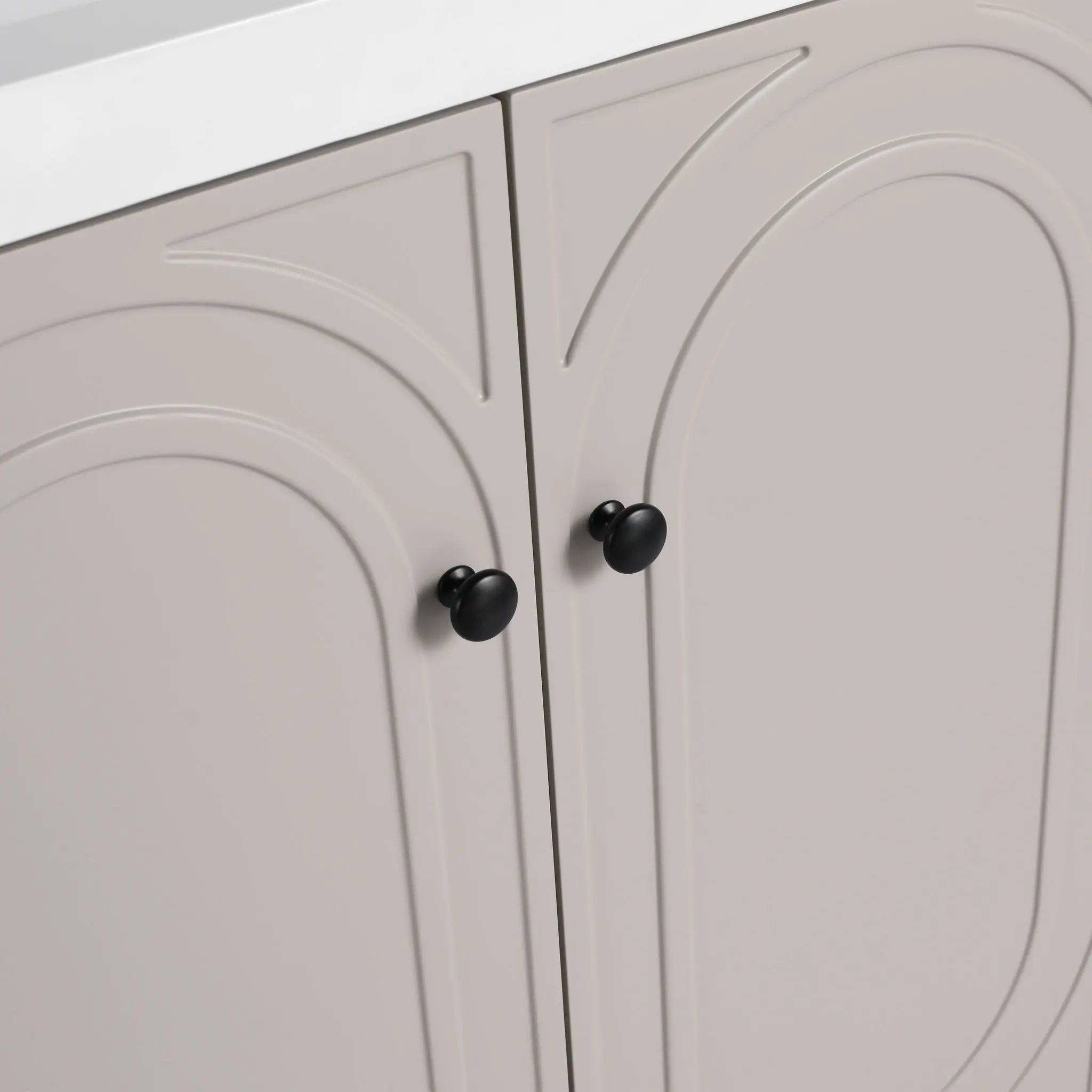 Modern Freestanding Bathroom Vanity With Soft Close Cabinet Doors by HouseOfZazla