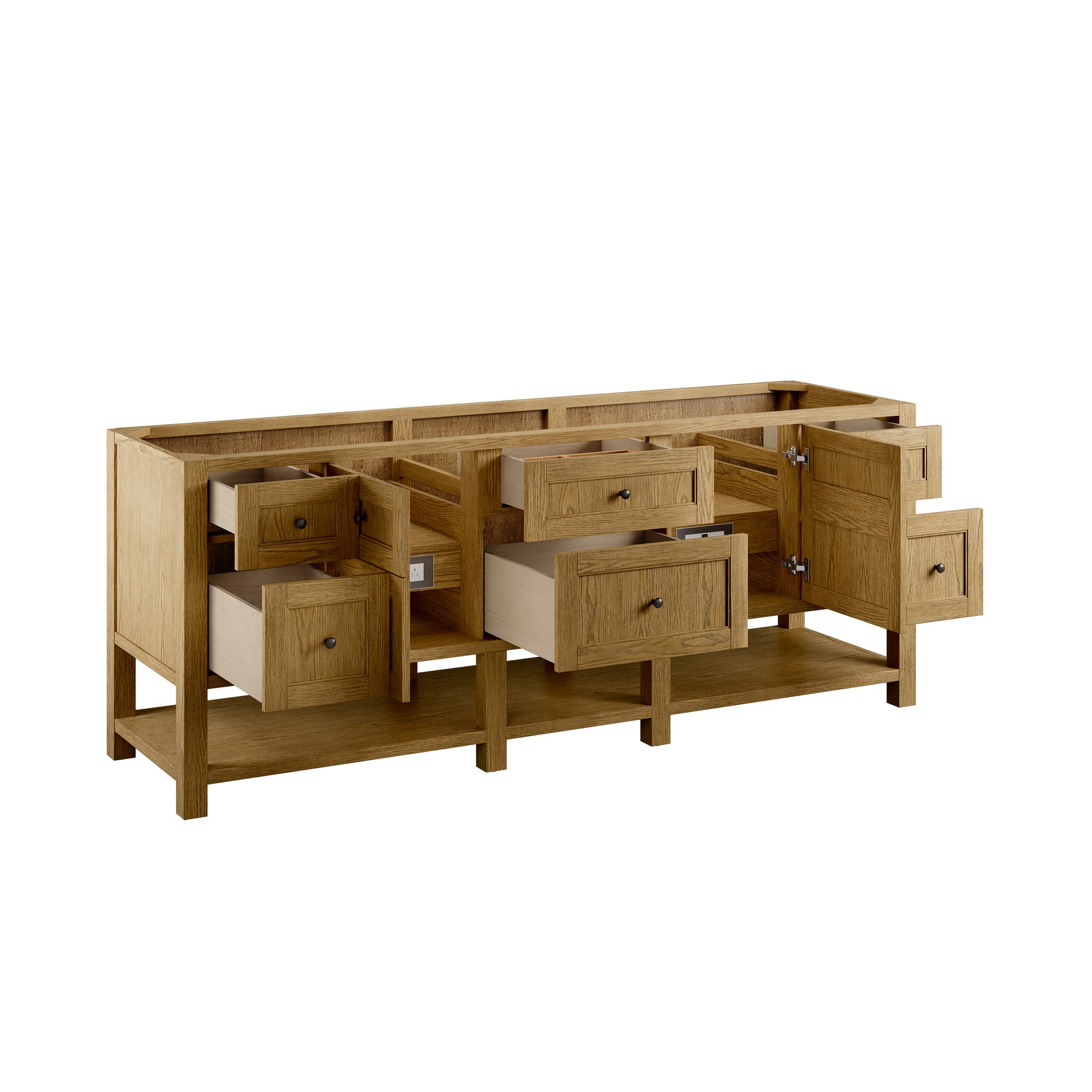 James Martin Breckenridge 84" Double Bathroom Vanity, Light Natural Oak, view 7