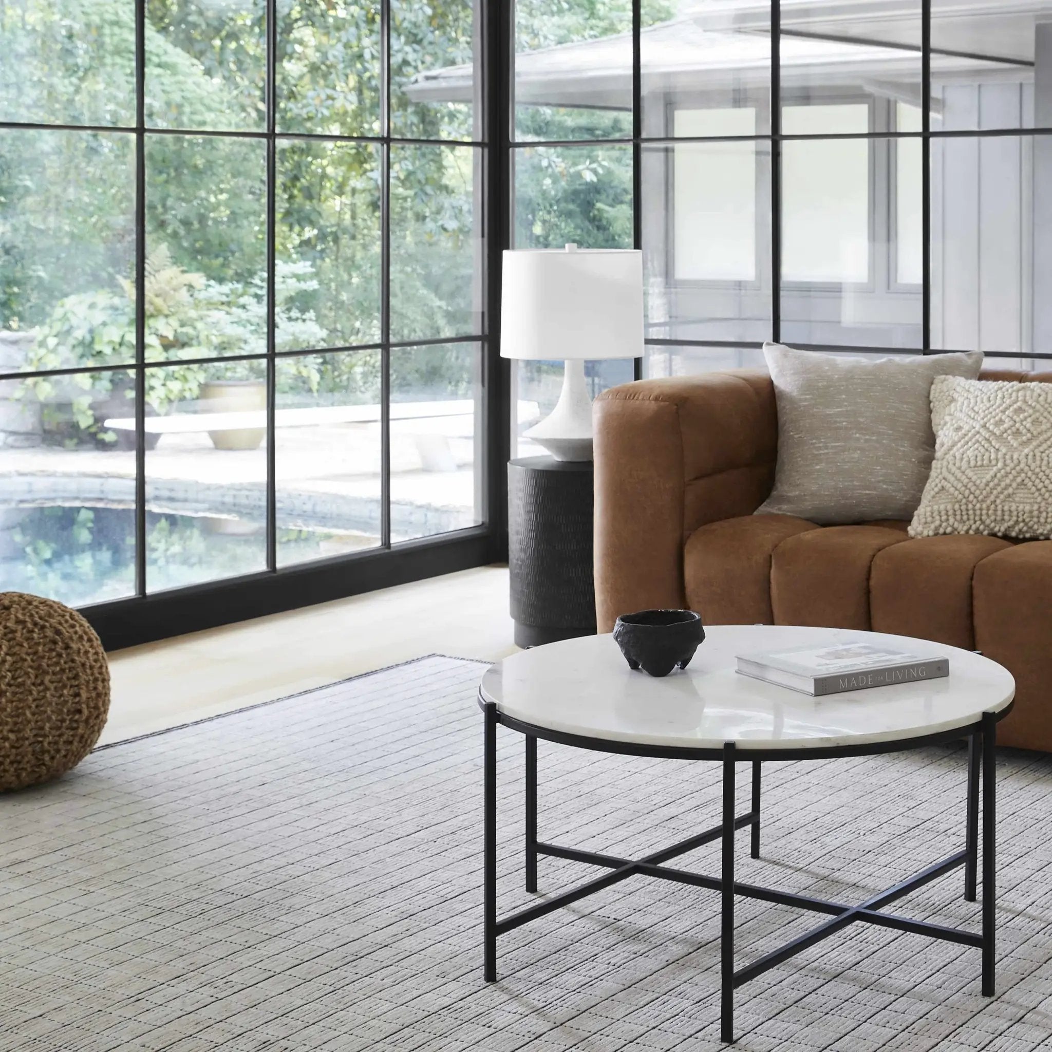Merrittstown Cotton Knitted Pouf by Boutique Rugs