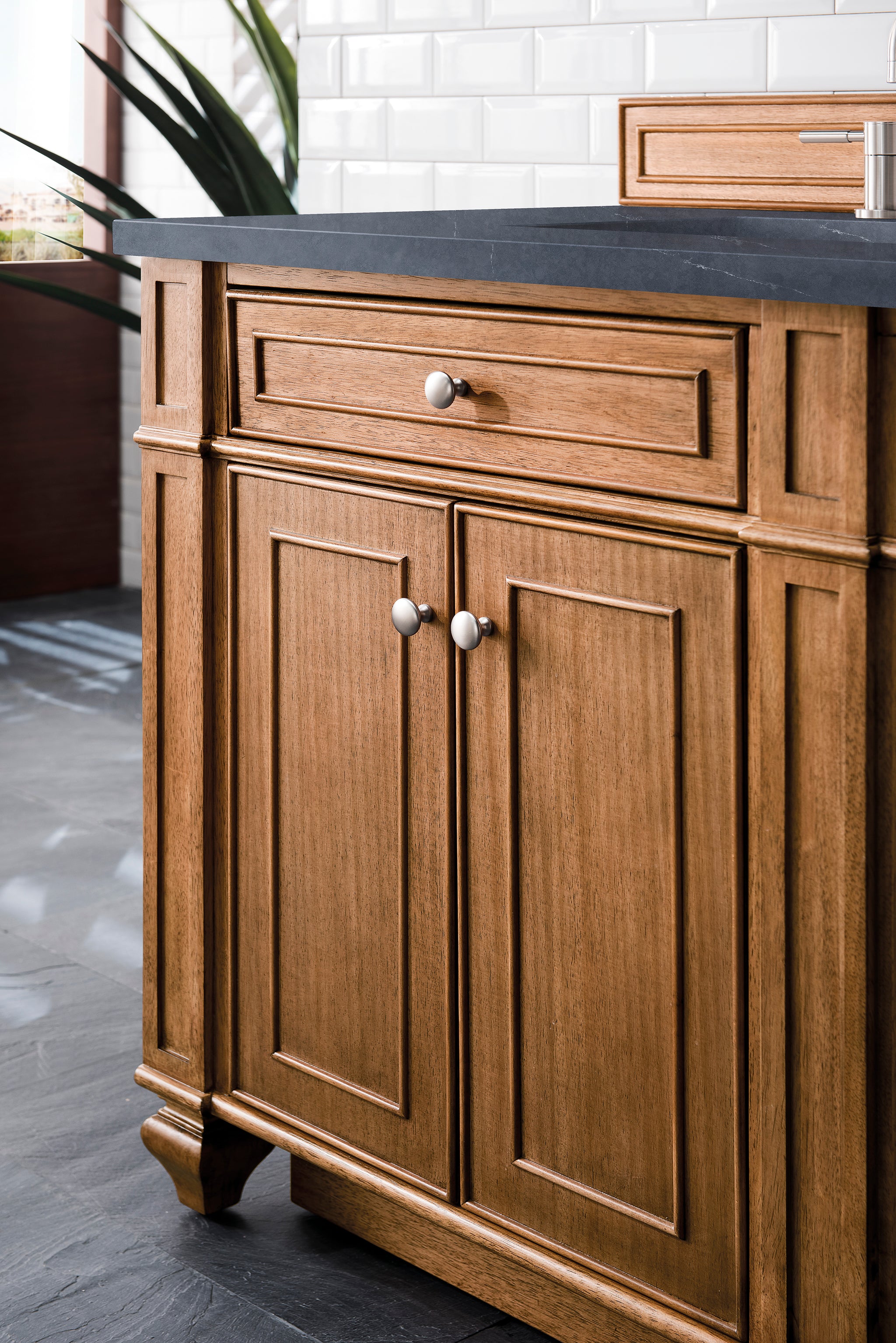 James Martin Bristol 72" Double Bathroom Vanity, Saddle Brown, view 29