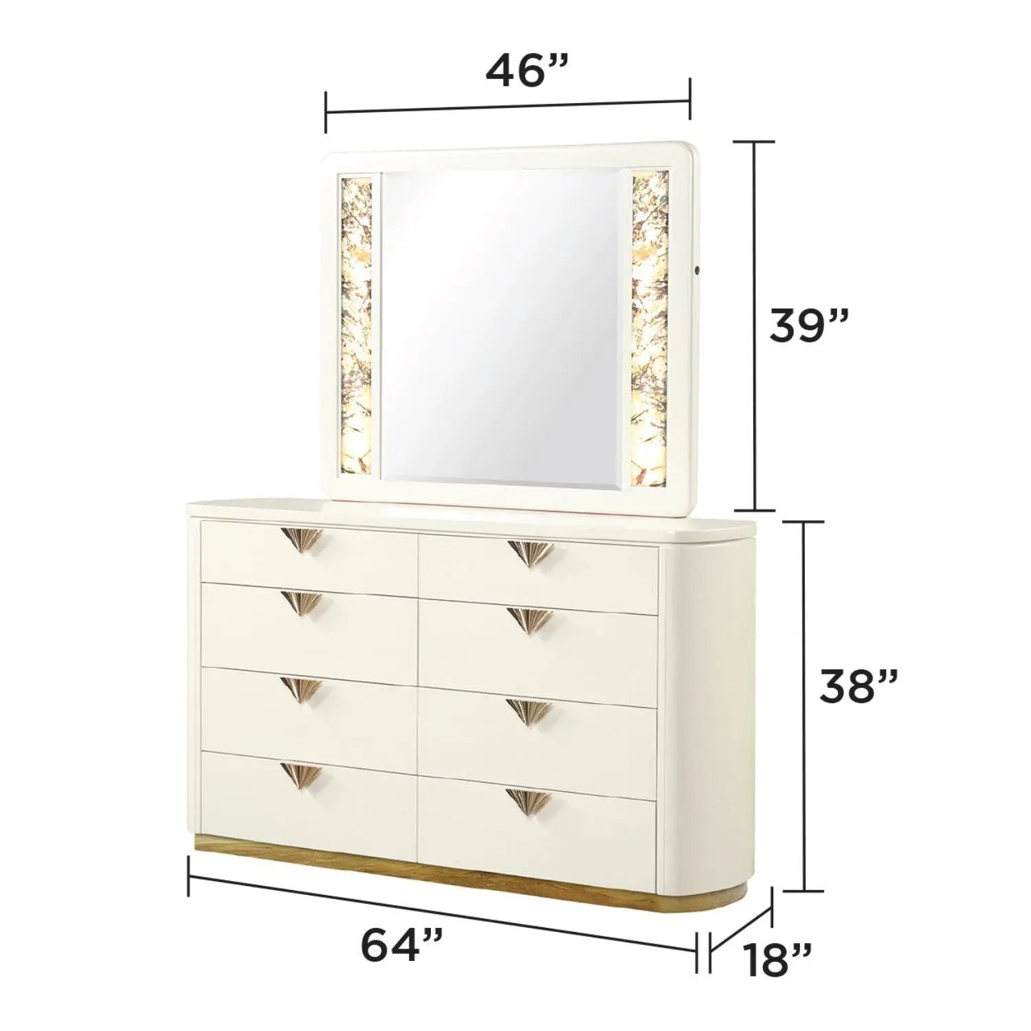 La Pierre - Dresser - Beige by HouseOfZazla