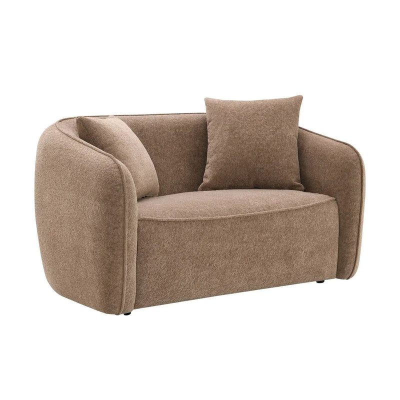 Keith Loveseat With 2 Matching Color Toss Pillows by HouseOfZazla