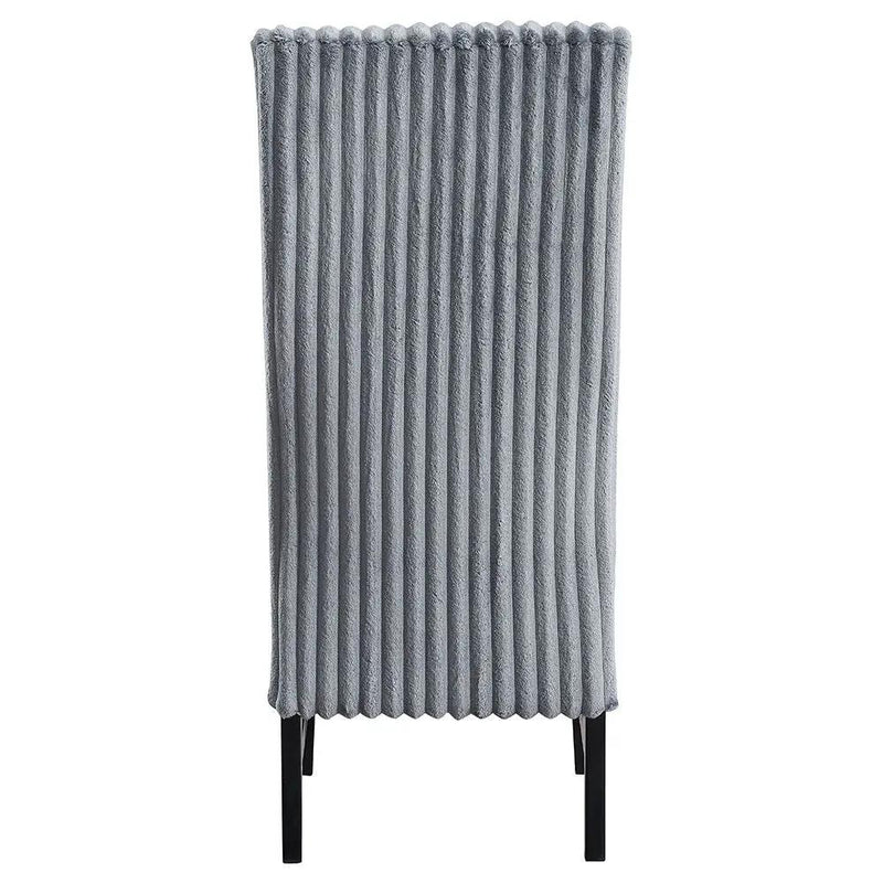 Kini - Side Chair (Set of 2) - Gray Corduroy & Black by Unique Piece Furniture