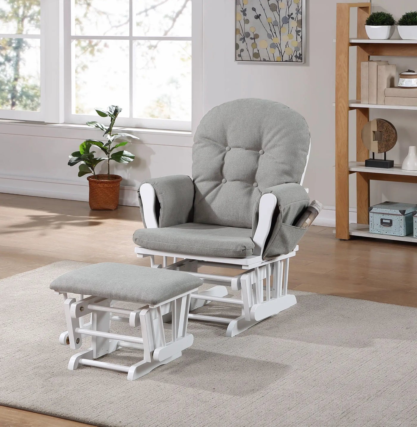 Mason - Comfortable Glider And Ottoman by Unique Piece Furniture