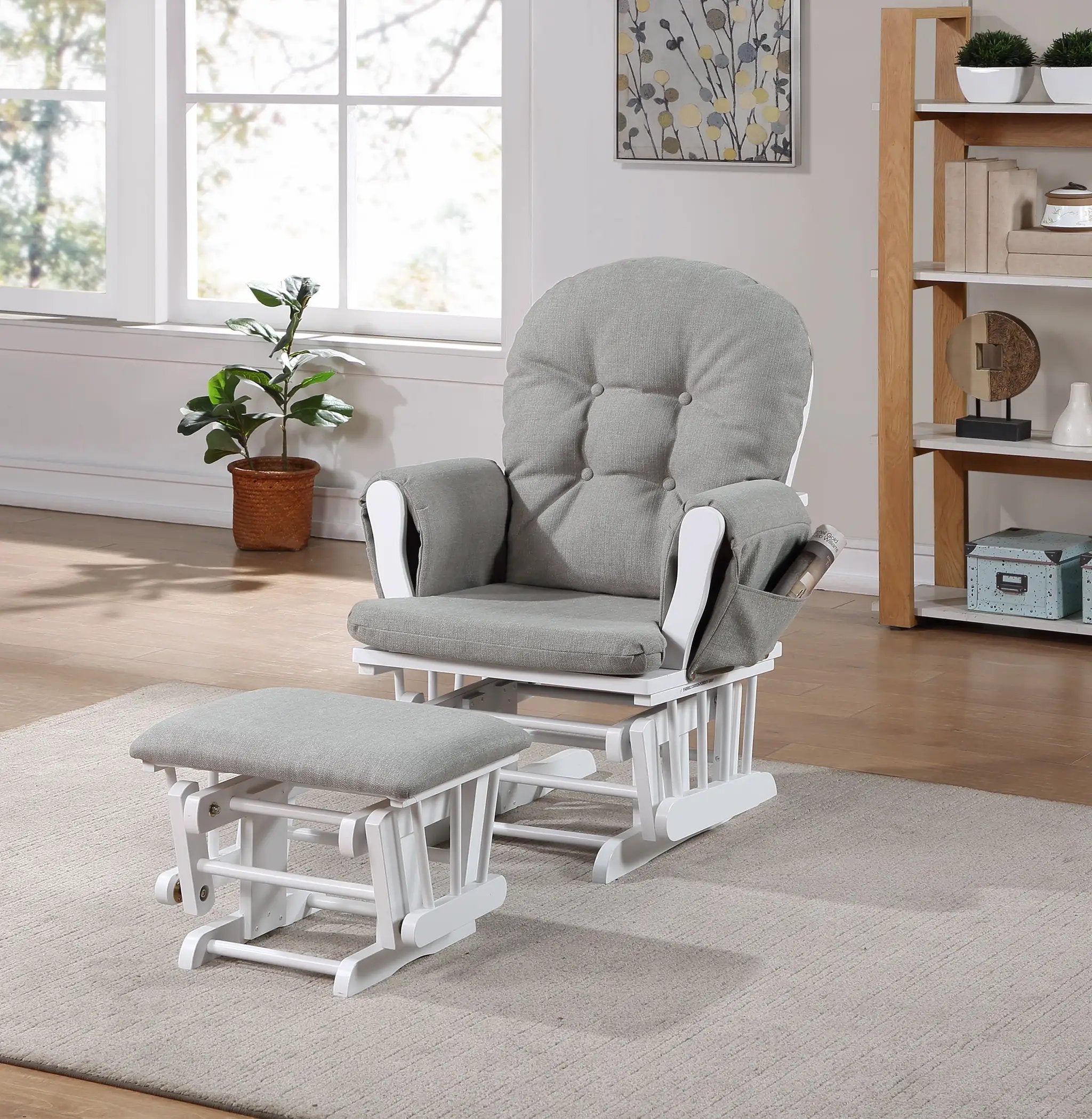 Mason - Comfortable Glider And Ottoman by Unique Piece Furniture