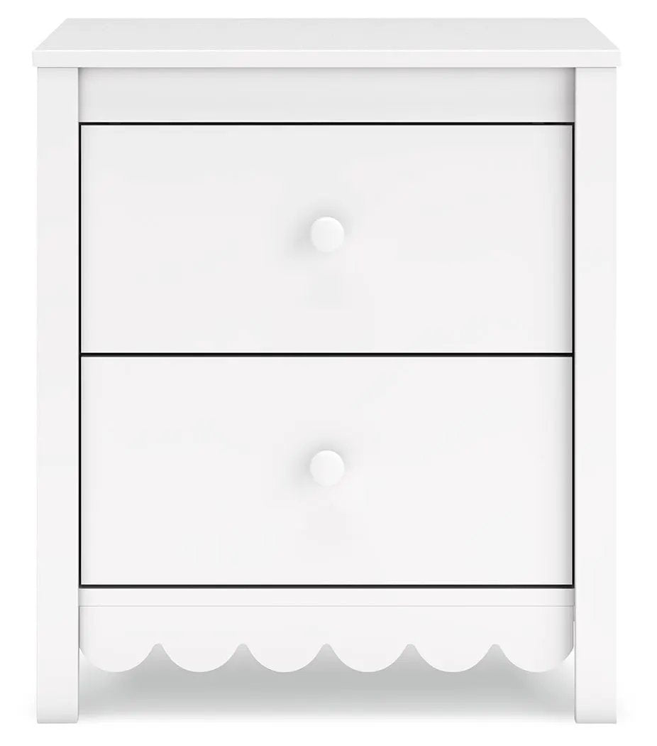Hallityn - Two Drawer Night Stand - White by Unique Piece Furniture