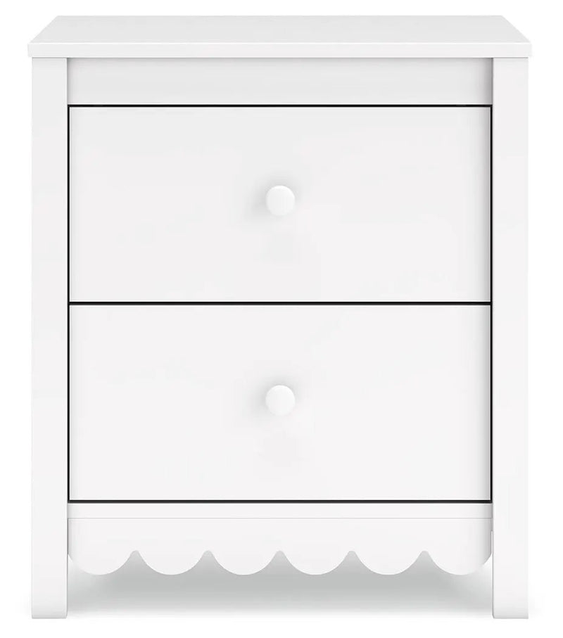 Hallityn - Two Drawer Night Stand - White by Unique Piece Furniture