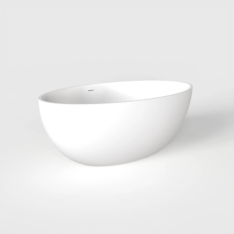 67 Inch Freestanding Solid Surface Soaking Bathtub by HouseOfZazla