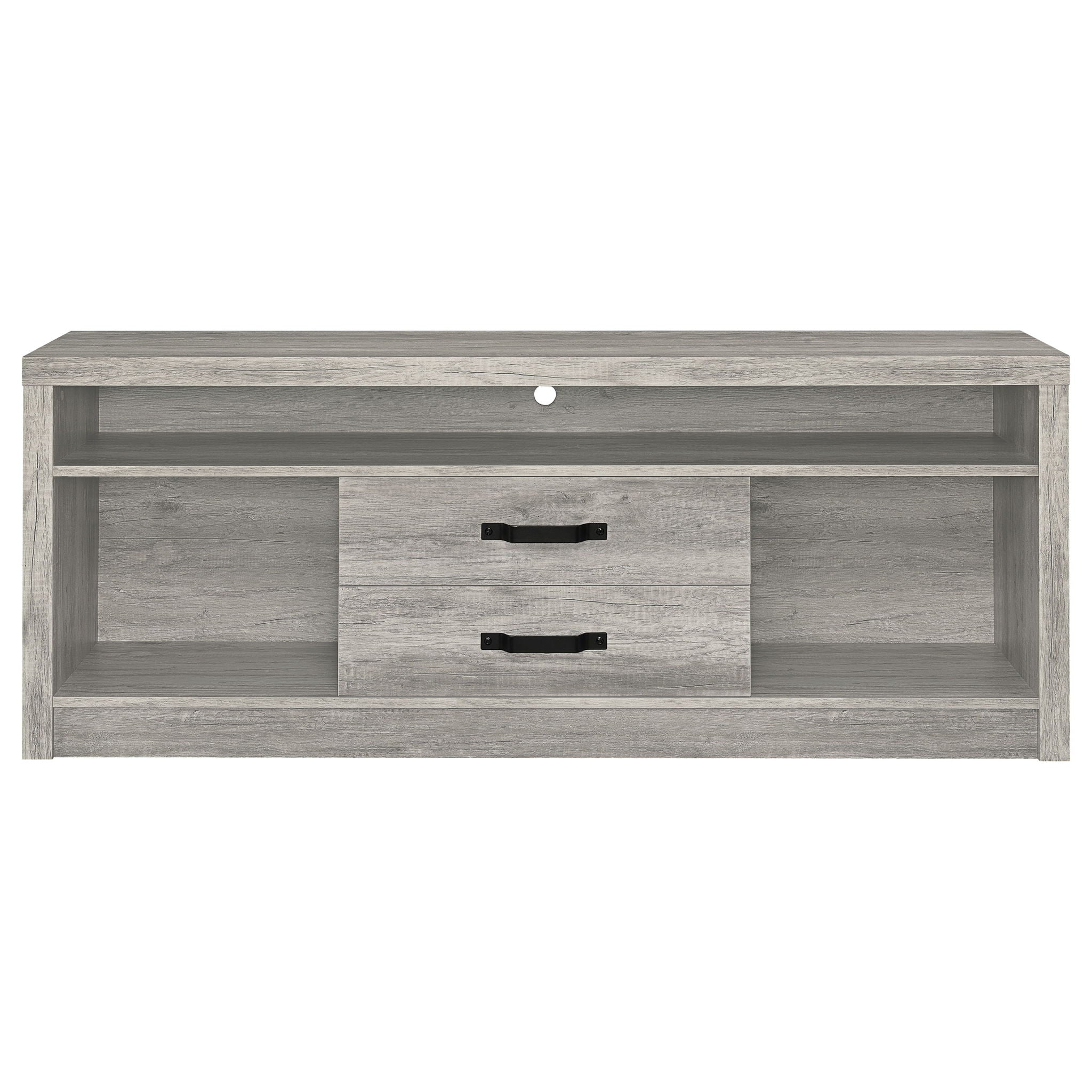 Bergeron - 2 Drawer TV Stand - Driftwood by HouseOfZazla