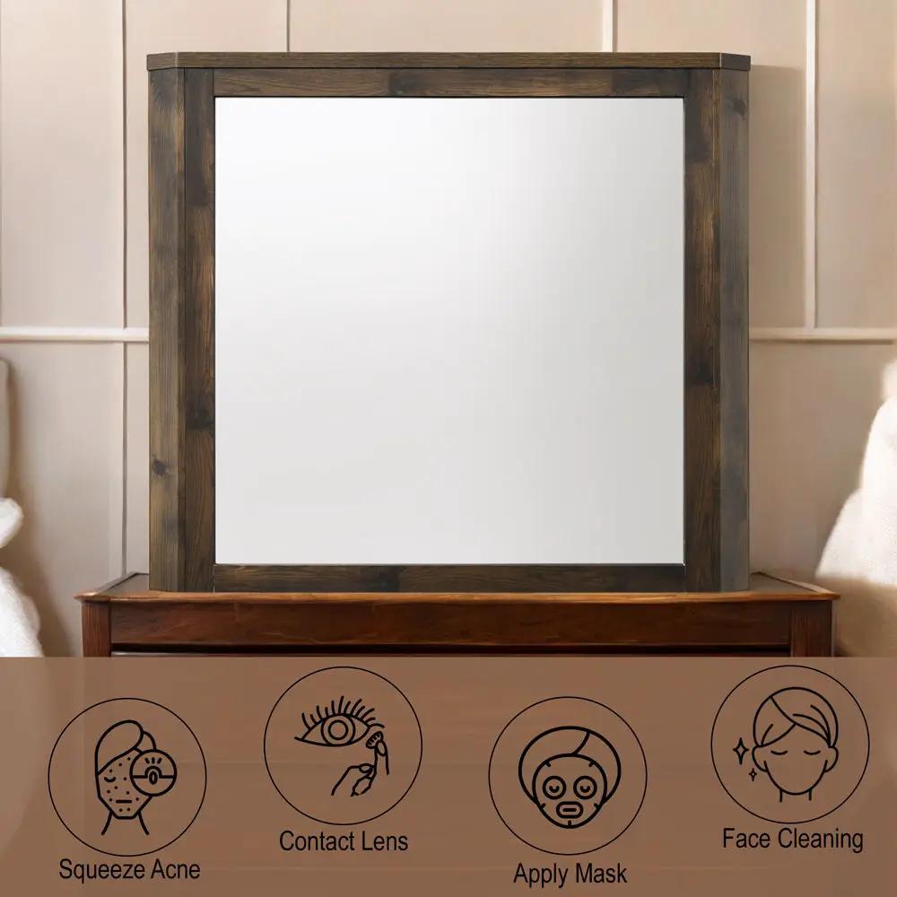 Elettra - Mirror - Rustic Walnut by Unique Piece Furniture
