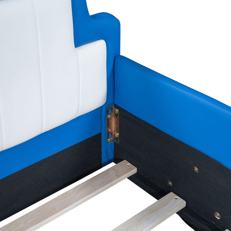 Race Car Shaped Platform Bed With Wheels by HouseOfZazla