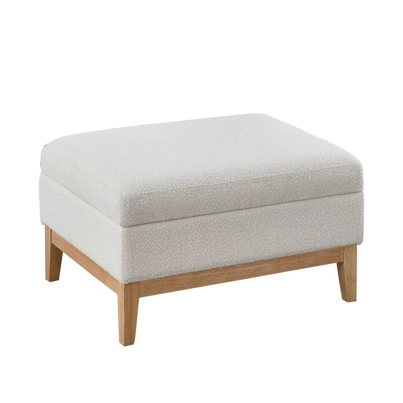 Upholstered Storage Ottoman With Reversible Lid Coffee Table, Foot Stool by Unique Piece Furniture