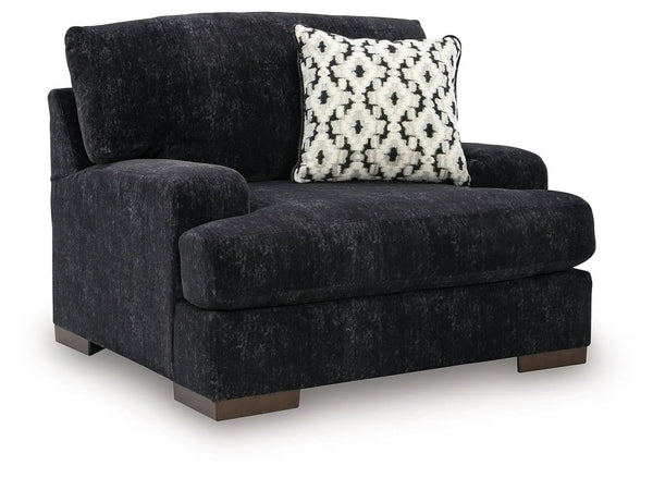 Whitmore Manor - Chair And A Half - Black Pearl