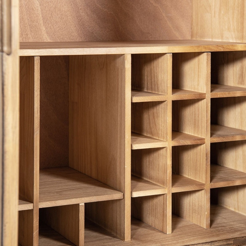 Nolan - Bar Cabinet With Wine Storage - Brown by HouseOfZazla