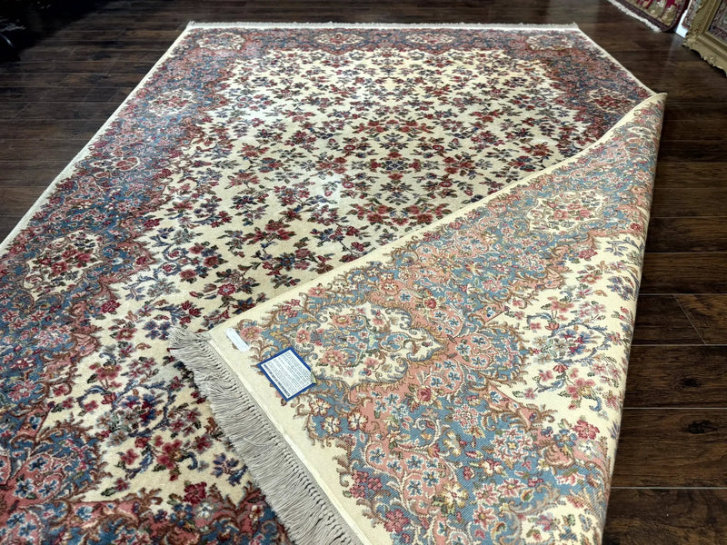 Karastan Rug 8.8 x 12 Ivory Kirman #788, Original 700 Series, Wool Karastan Carpet, Karastan Area Rug, Vintage Karastan, Living Room Rug by Jewel Rugs