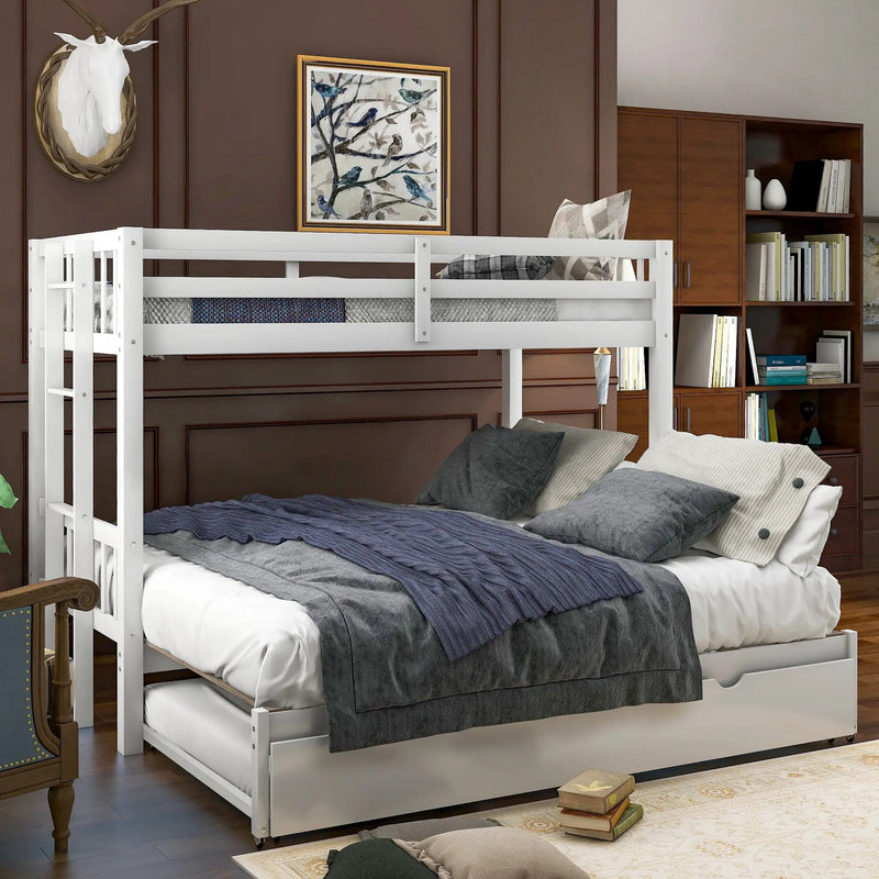 Smooth Mobility Bunk Bed With Trundle by Unique Piece Furniture