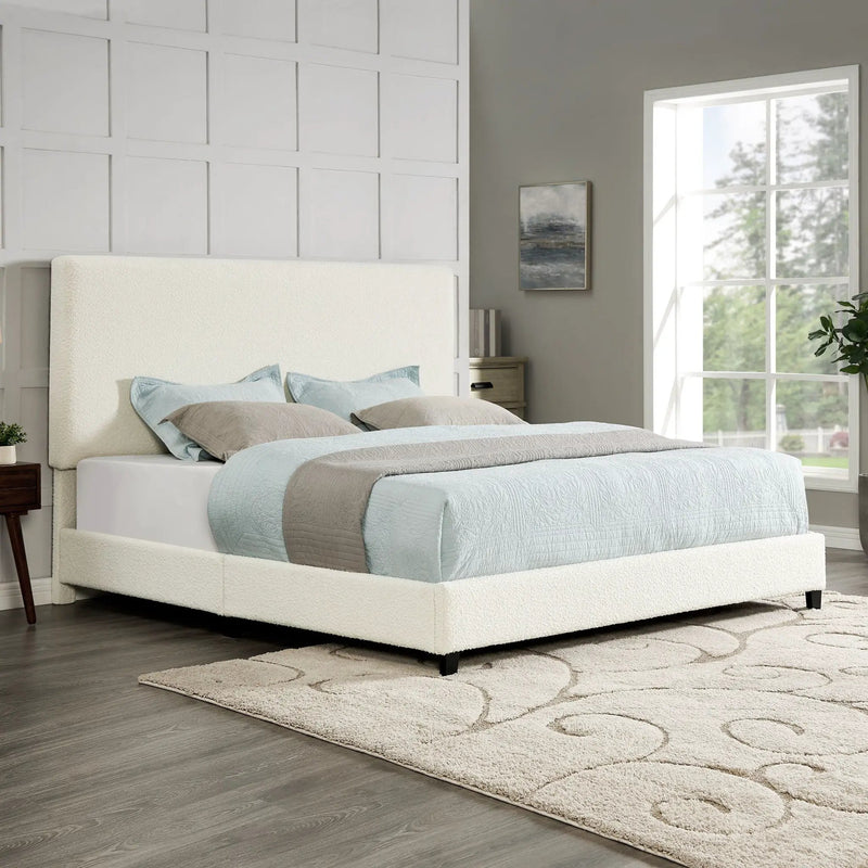 Platform Bed & Upholstered Headboard by Unique Piece Furniture