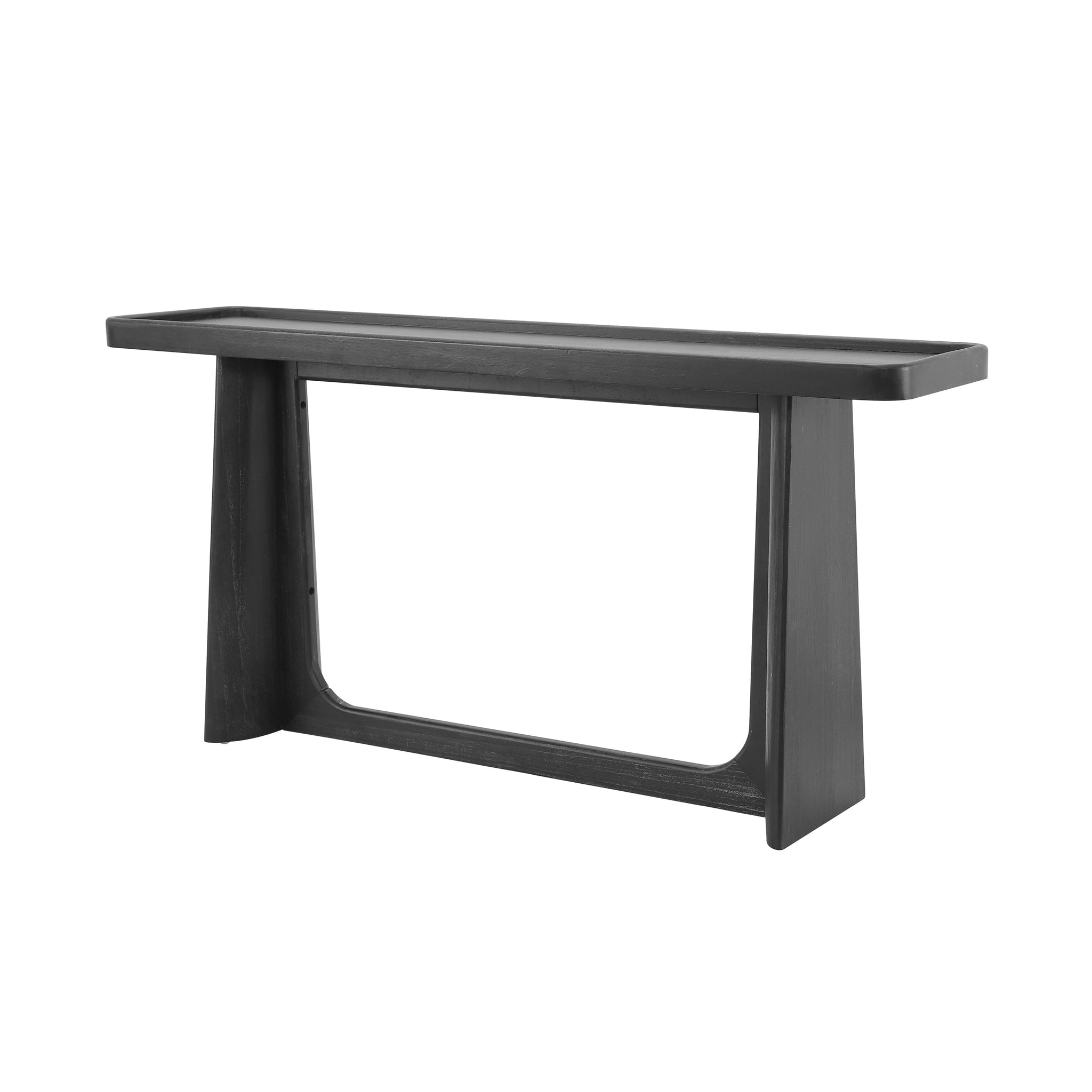 Farmhouse Console Table with Tray Top Design, Solid Wood Frame by HouseOfZazla