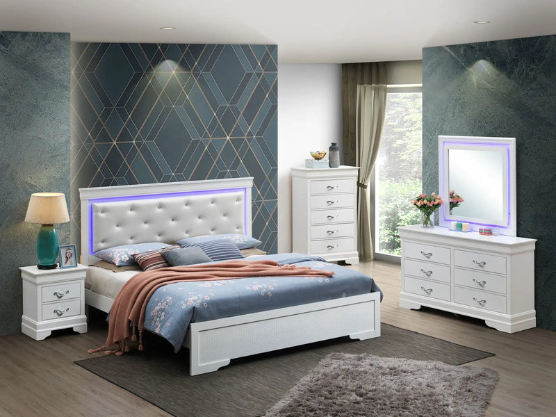 LED Elegant Bed by Unique Piece Furniture