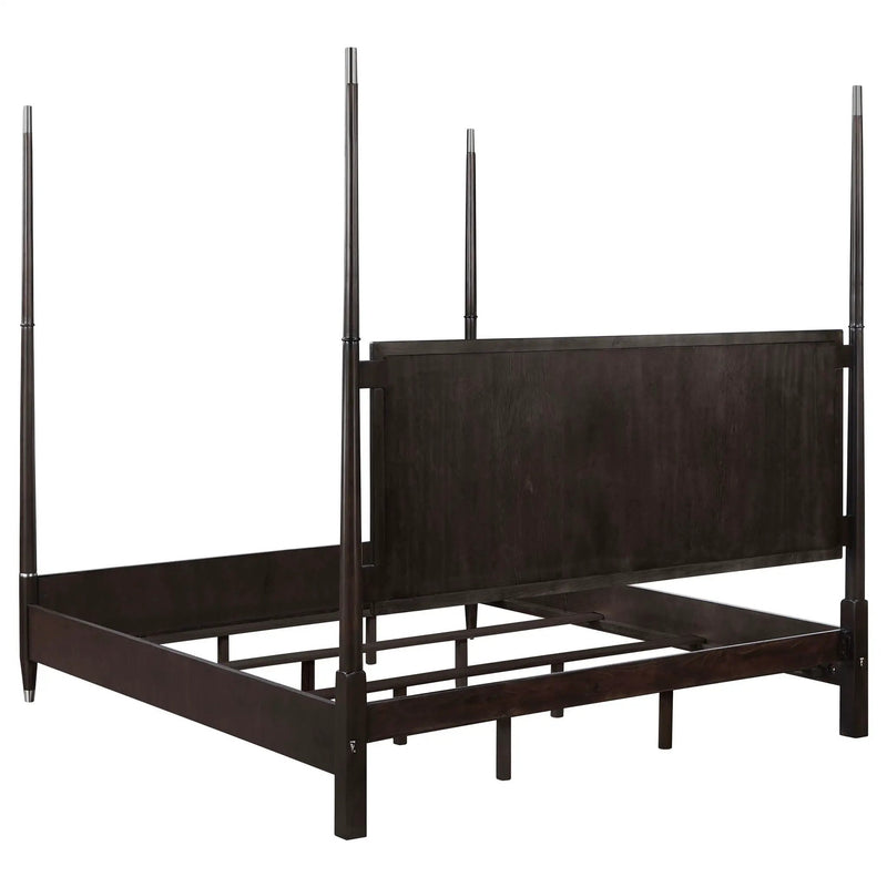 Emberlyn Wood Queen Poster Bed Brown by Unique Piece Furniture