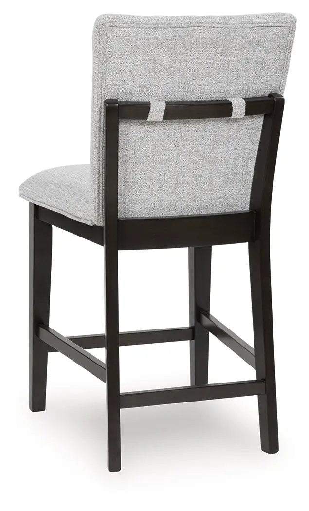 Neymorton - Upholstered Barstool (Set of 2) - Dark Grayish Brown by Unique Piece Furniture