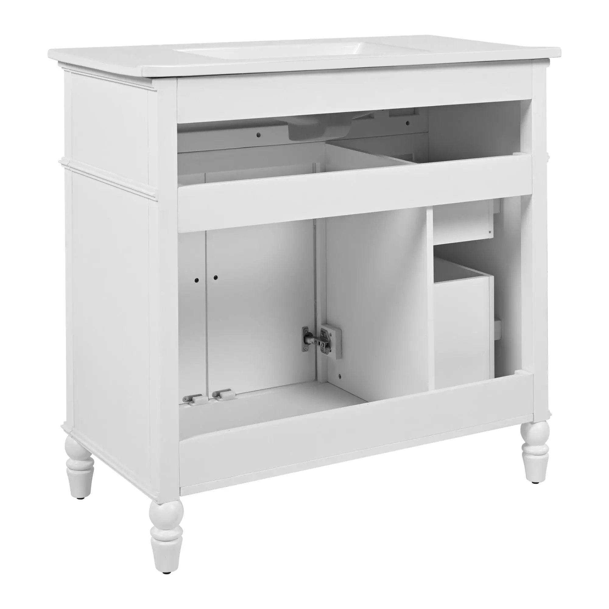 Bathroom Vanity With Sink, Freestanding Cabinet & Drawers by HouseOfZazla