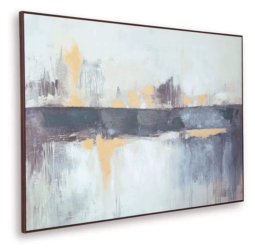 Gatesford - Wall Art - Blue / White / Tan by Unique Piece Furniture