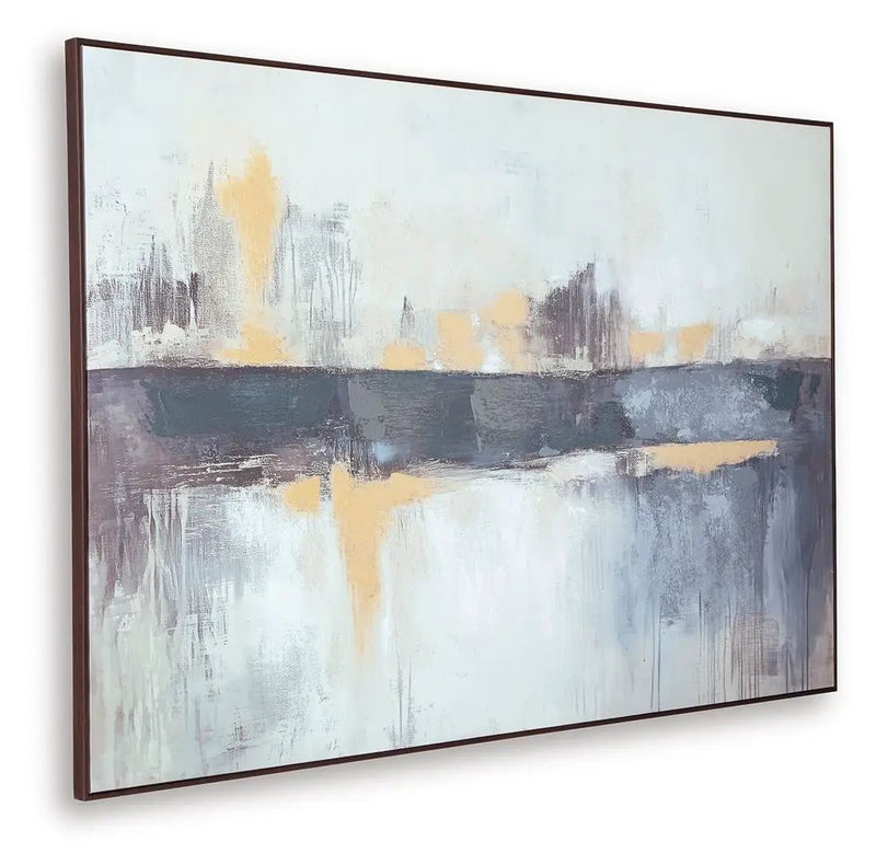 Gatesford - Wall Art - Blue / White / Tan by Unique Piece Furniture