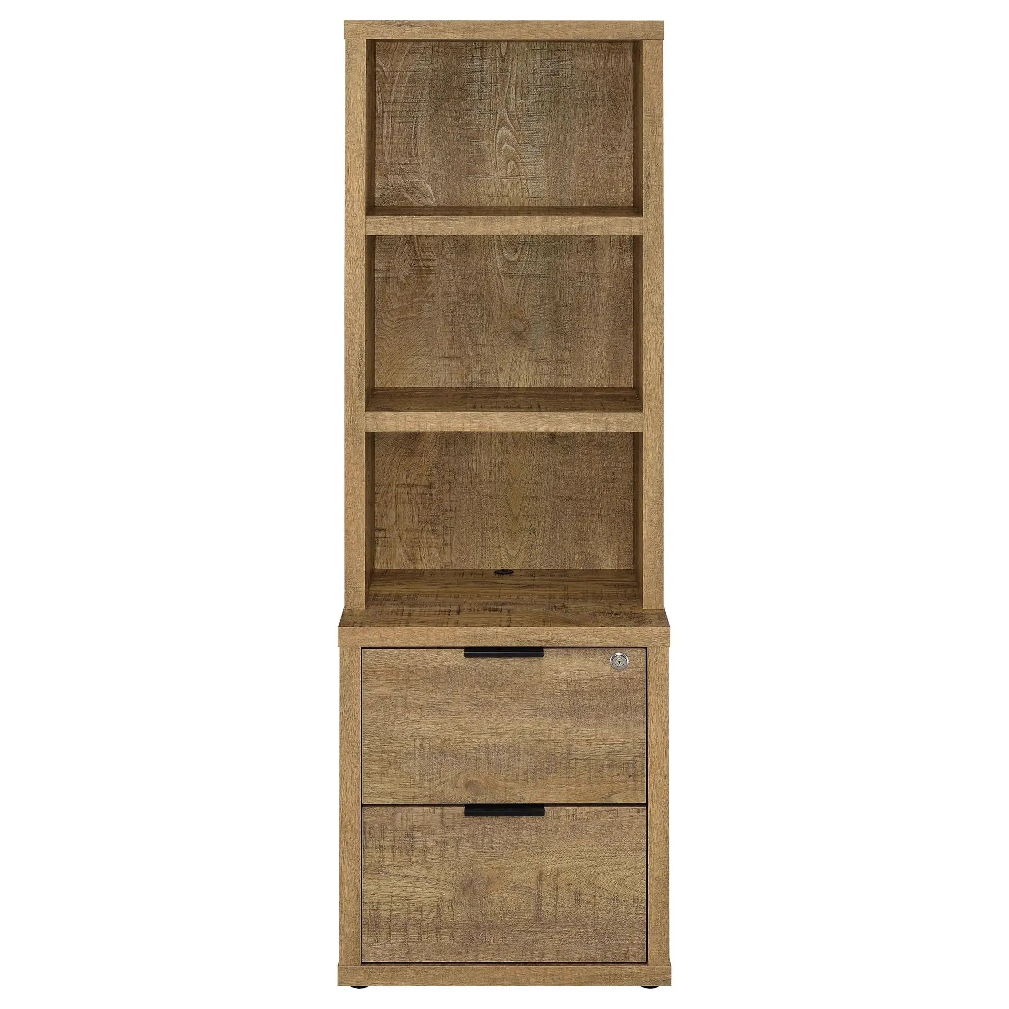 Westpark 3-piece Wall Unit Bookcase Set with USB Mango by Unique Piece Furniture