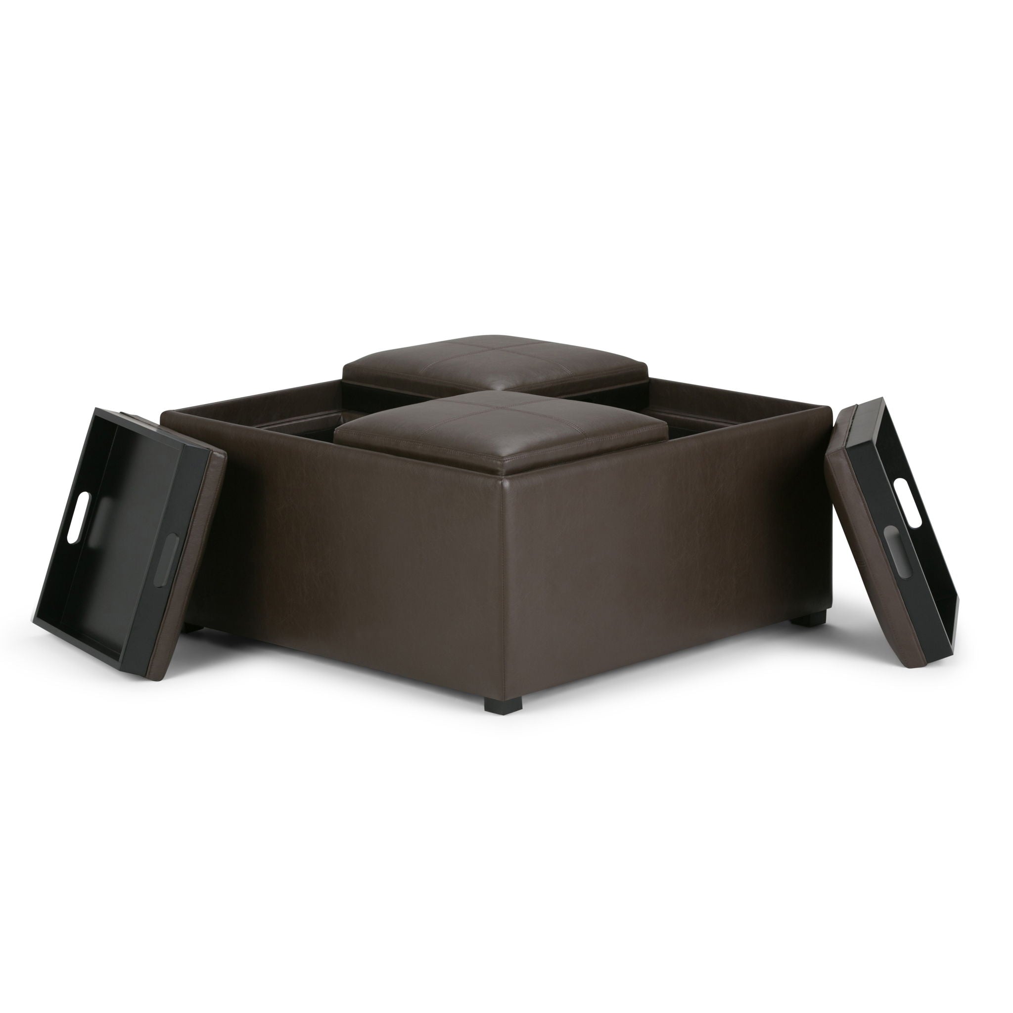 Avalon - Square Coffee Table, Storage Ottoman by HouseOfZazla