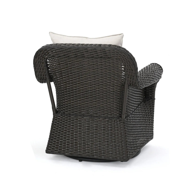 Amaya Outdoor Swivel Rocker Chair with Water Resistant Cushions by HouseOfZazla